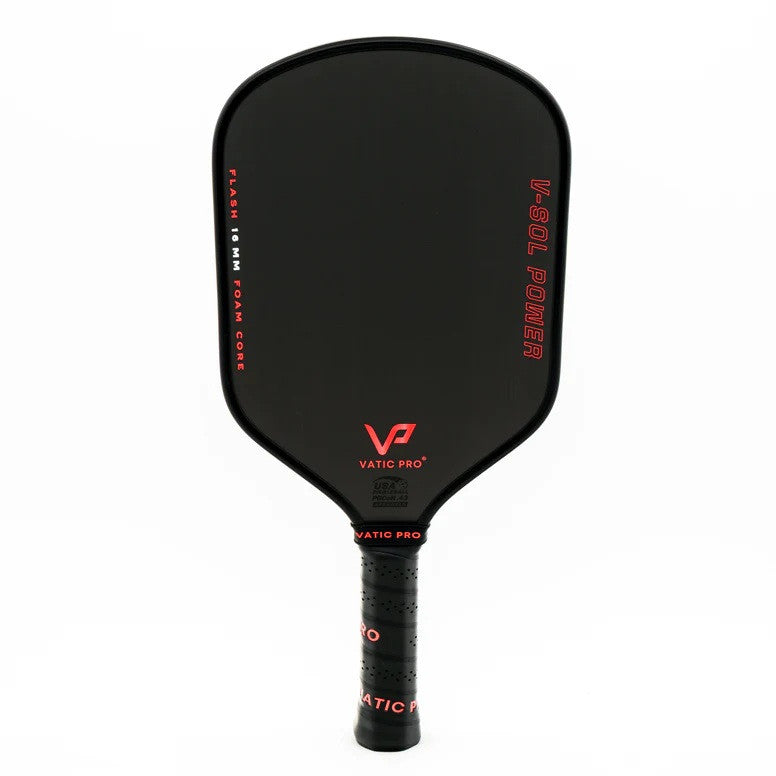 Vatic Pro V-SOL POWER FLASH 16mm ピックルボール Vatic Pro V-Sol Power Flash 16mm Pickleball Paddle (Includes Free
