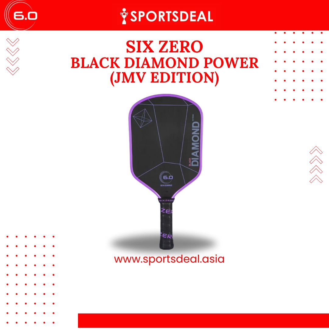 ピックルボール パドル 6.0 Six Zero Black JMV Pro Six Zero Black Diamond Power JVM Pro Pickleball Paddle | Fast
