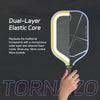 Luzz Pickleball Pro 4 Tornazo Carbon Fiber Pickleball Paddle (Includes Free Paddle Cover)
