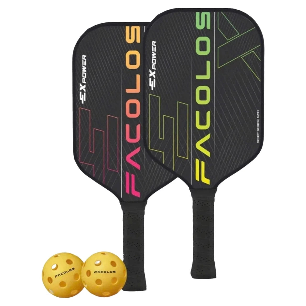 Facolos Sports Series - EX Power Set (2 Paddles & 2 Balls