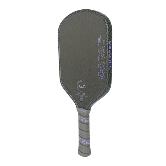 Six Zero Coral Pro 16mm Hybrid Ultraviolet Pickleball Paddle (PRE-ORDER)