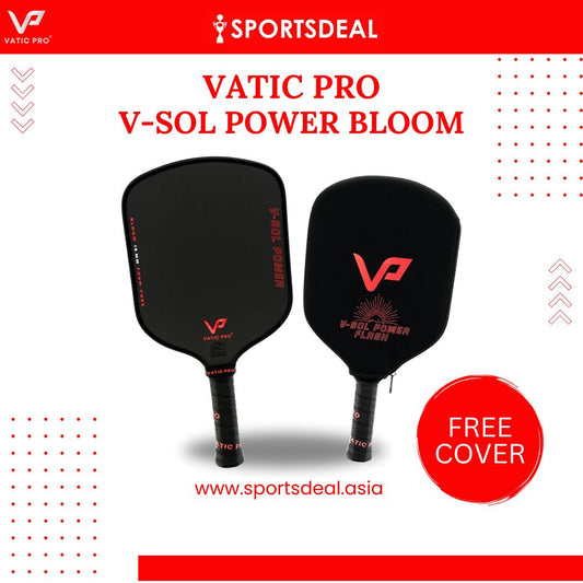 Vatic Pro V-Sol Power Bloom 16mm Pickleball Paddle (Includes Free Paddle Cover) (PRE-ORDER)