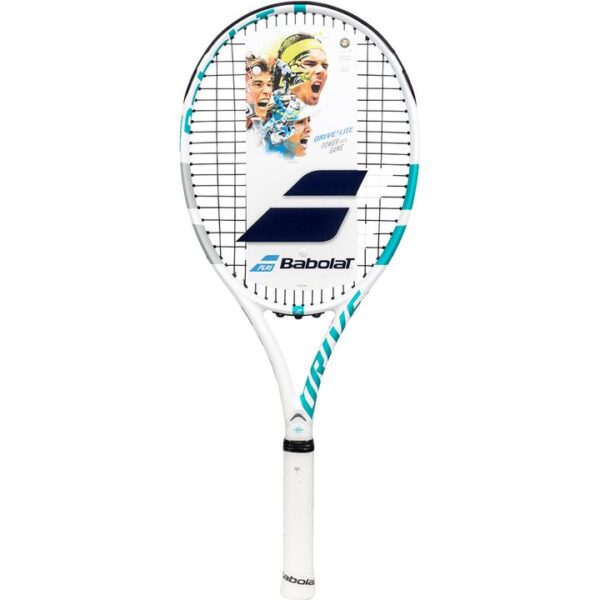 Babolat Drive G Lite Tennis Racket - White/Aqua – SPORTSDEAL SDN BHD