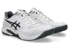 ASICS Gel Dedicate 9 Pickleball Shoes (White/Gunmetal) Mens