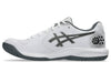 ASICS Gel Dedicate 9 Pickleball Shoes (White/Gunmetal) Mens