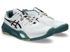 ASICS Gel Resolution X White/DarkAubergine Wide Mens Tennis Shoes