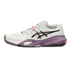 ASICS Gel Resolution X SoftOat/DarkAubergine Wide Womens Tennis Shoes