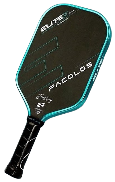 Facolos Elite X 16mm Elongated Jimmy Liong Edition Pickleball Paddle (Includes 3 Free Balls + Grip)