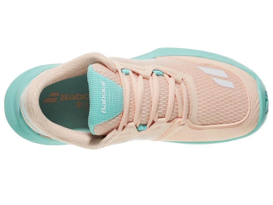 Babolat SFX4 All-Court Women's Tennis Shoes (Peach/Blue)