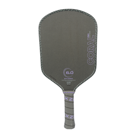 Six Zero Coral Pro 16mm Hybrid Ultraviolet Pickleball Paddle (PRE-ORDER)