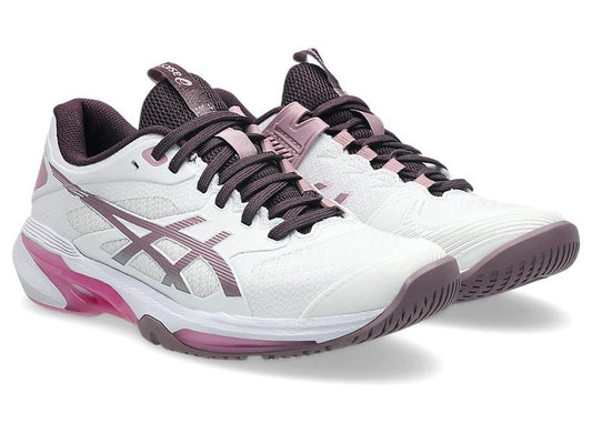 ASICS Solution Speed FF 4 Womens Tennis Shoes (White/Dusty Mauve)