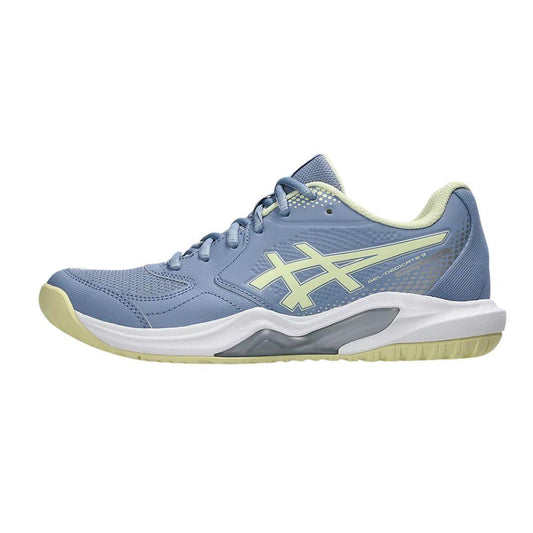 Asics Gel Dedicate 9 Womens (CalmIndigo/SoftYellow) Pickleball Shoes
