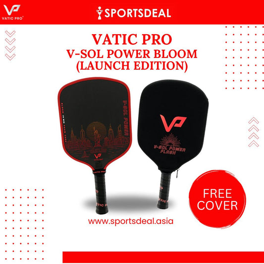 Vatic Pro V-Sol Power Bloom 16mm Pickleball Paddle Launch Edition (Includes Free Paddle Cover) (PRE-ORDER)
