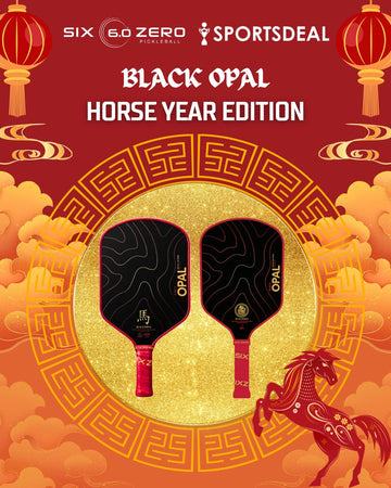 Six Zero Black Opal Chinese New Year 14mm Pickleball Paddle
