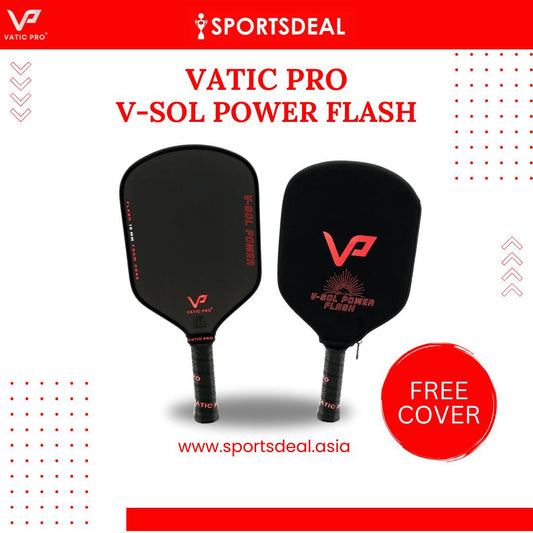 Vatic Pro V-Sol Power Flash 16mm Pickleball Paddle (Includes Free Paddle Cover) (PRE-ORDER)