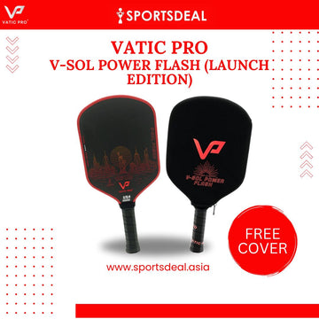 Vatic Pro V-Sol Power Flash 16mm Pickleball Paddle Launch Edition (Includes Free Paddle Cover) (PRE-ORDER)