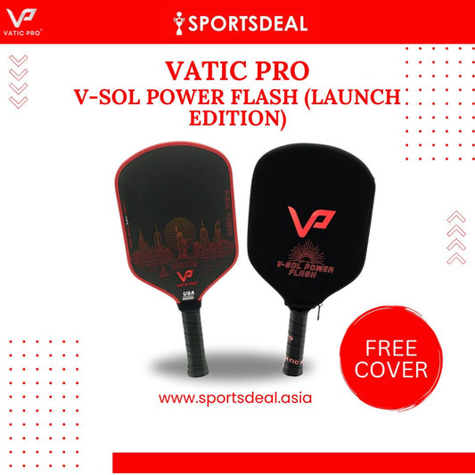 Vatic Pro V-Sol Power Flash 16mm Pickleball Paddle Launch Edition (Includes Free Paddle Cover) (PRE-ORDER)