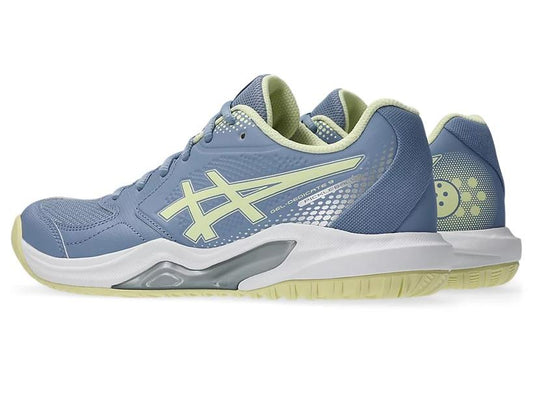 Asics Gel Dedicate 9 Womens (CalmIndigo/SoftYellow) Pickleball Shoes