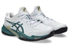 ASICS Court FF 3 Mens Tennis Shoes (White/FogTeal)
