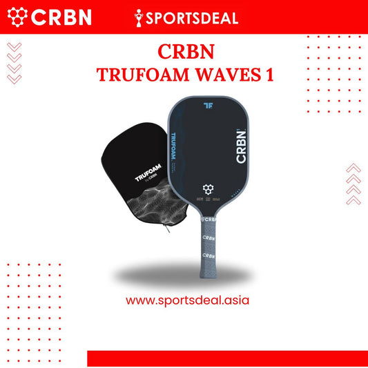 CRBN1 TruFoam Waves (Elongated w/ Long Handle) Pickleball Paddle