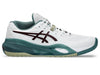 ASICS Gel Resolution X White/DarkAubergine Wide Mens Tennis Shoes