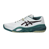 ASICS Gel Resolution X White/DarkAubergine Wide Mens Tennis Shoes