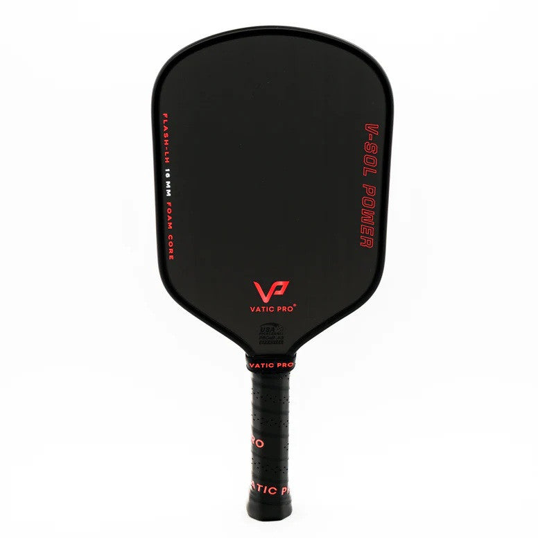ピックルボール　Vatic Pro V-SOL POWER FLASH 16 Vatic Pro V-Sol Power Flash 16mm Pickleball Paddle (Includes Free