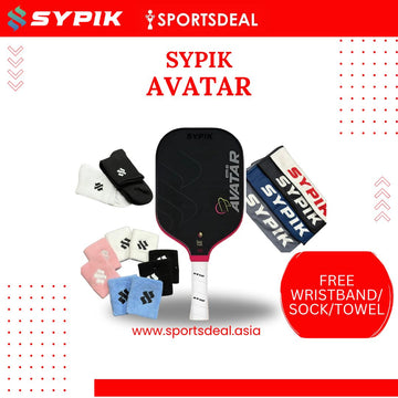 Sypik Avatar Ultimate Pro Tour Pickleball Paddle (Includes 1 Free Pair of Socks/Pair of Wristbands/Towel)
