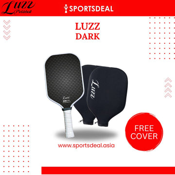 Luzzpickleball Dark Original Paddle (16mm) T700 Carbon Fiber (Includes Free Paddle Cover)