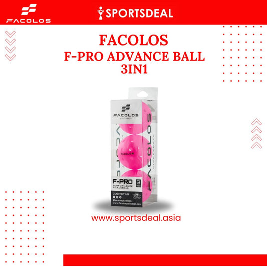 Facolos F-Pro Advanced Pickleball Ball (1 Box of 3 Balls)