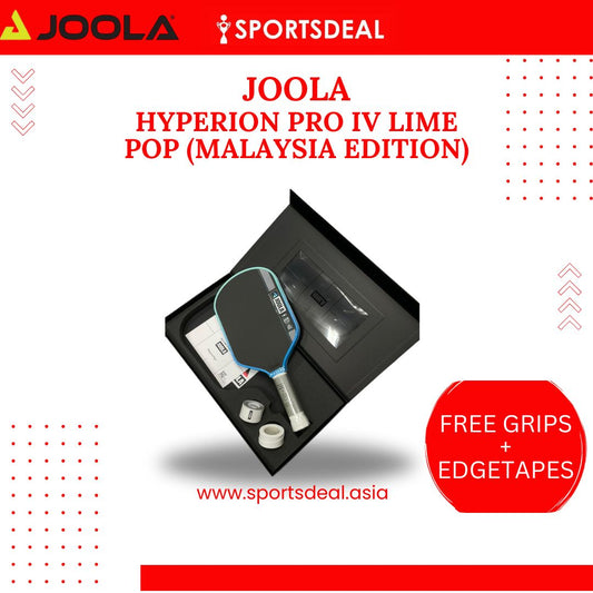 JOOLA Hyperion Pro IV Lime Pop (Malaysia Edition) Pickleball Paddle (Includes 3 Free Grips + 3 Edgetapes In The Box)