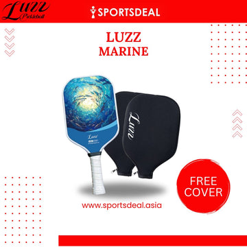Luzzpickleball Marine Original Paddle (16mm) T700 Carbon Fiber (Includes Free Paddle Cover)