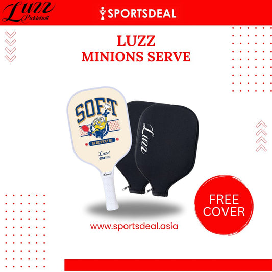 Luzzpickleball Minions Serve Original Pickleball Paddle (16mm) T700 Carbon Fiber (Includes Free Paddle Cover)