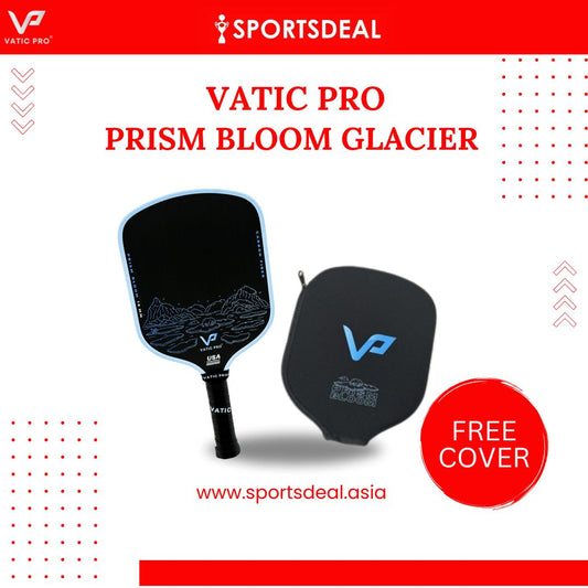 Vatic Pro PRISM Bloom Glacier Edition Pickleball Paddle (Includes Free Paddle Cover)