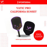 Vatic Pro PRISM Flash 16mm California Sunset Pickleball Paddle (Includes Free Paddle Cover)