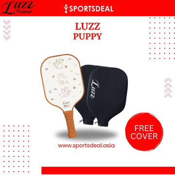 Luzzpickleball Puppy Original Paddle (16mm) T700 Carbon Fiber (Includes Free Paddle Cover)