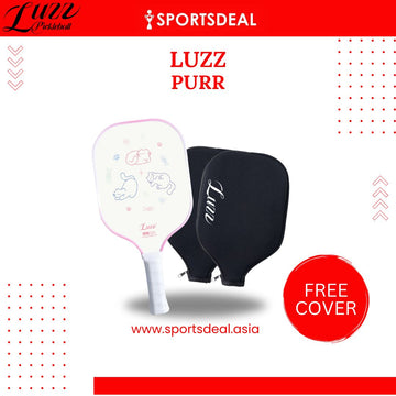 Luzzpickleball Purr Original Paddle (16mm) T700 Carbon Fiber (Includes Free Paddle Cover)