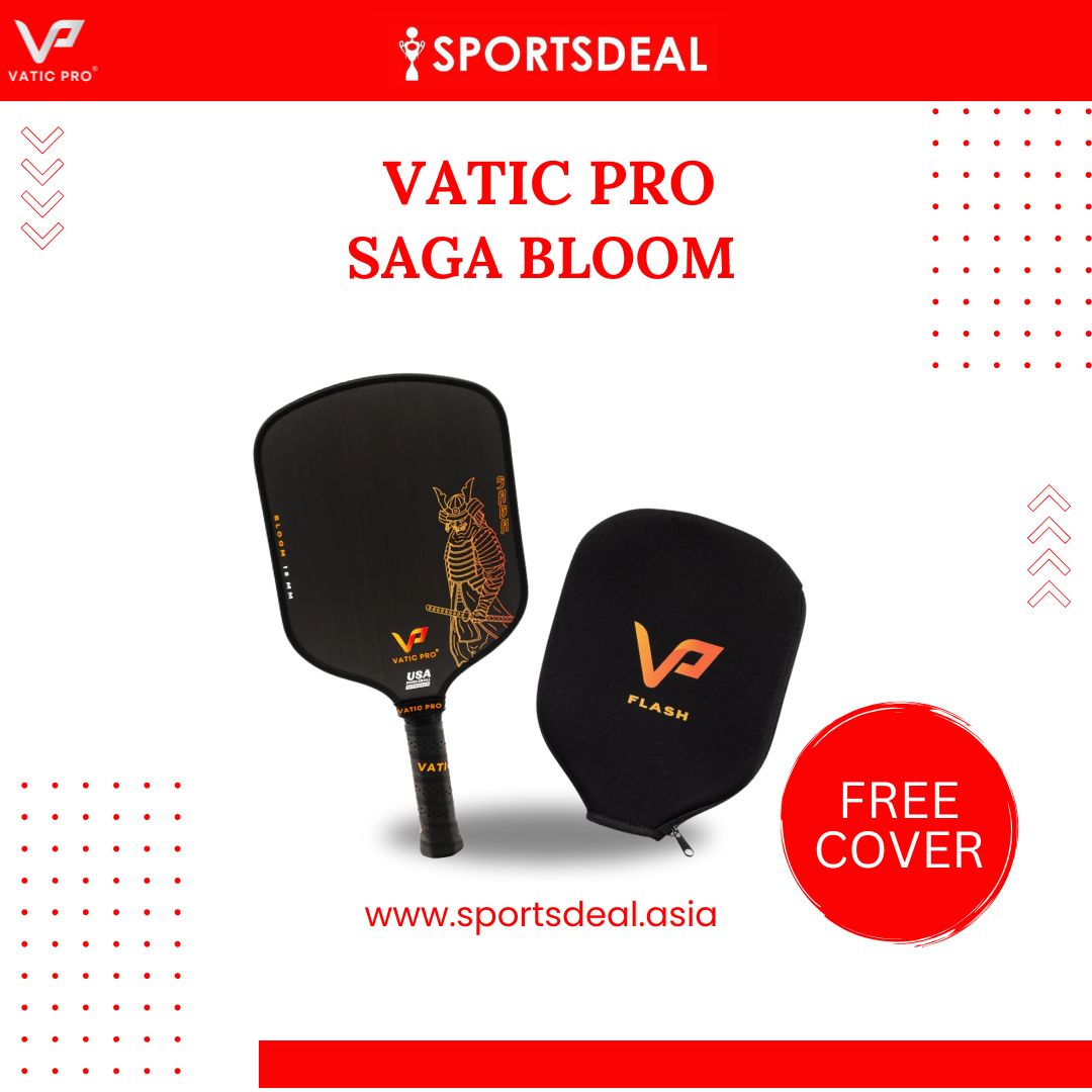 Vatic Pro Saga Bloom Pickleball Paddle (Includes Free Paddle Cover