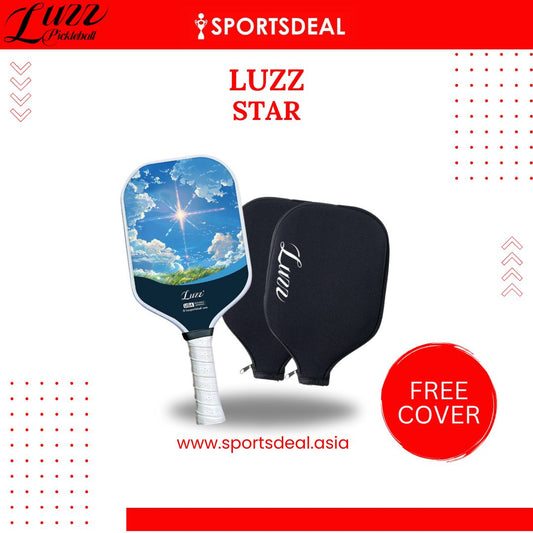 Luzzpickleball STAR Original Paddle (16mm) T700 Carbon Fiber (Includes Free Paddle Cover)