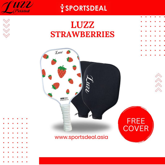 Luzzpickleball Strawberries Original Paddle (16mm) T700 Carbon Fiber