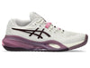 ASICS Gel Resolution X SoftOat/DarkAubergine Wide Womens Tennis Shoes
