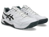 Asics Gel Dedicate 8 Pickleball Men's Shoes (White/Gunmetal)