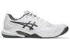 ASICS Gel Dedicate 9 Pickleball Shoes (White/Gunmetal) Mens
