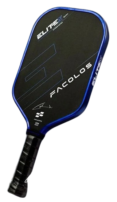 Facolos Elite X 16mm Elongated Colin Wong Edition Pickleball Paddle (Includes 3 Free Balls + Grip)