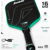 Franklin C45° Mint Dynasty Carbon Fiber 16mm Pickleball Paddle