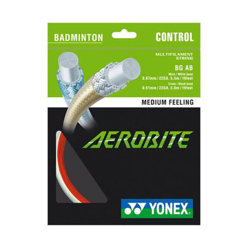 Yonex Aerobite Badminton String (Red/White)