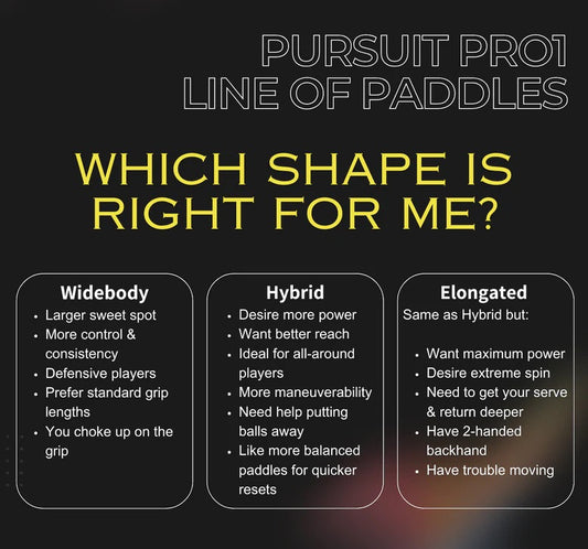 Engage Pursuit Pro1 Hybrid Artic Gold Pickleball Paddle (DEMO)