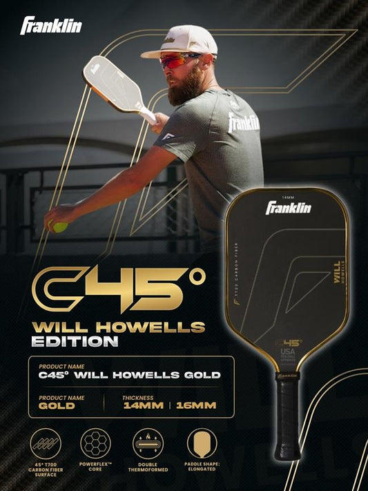 Franklin C45° Dynasty Will Howells Gold Pickleball Paddle
