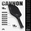 Luzzpickleball Cannon Pickleball Paddle T700 Carbon Friction Surface (Includes Free Paddle Cover)