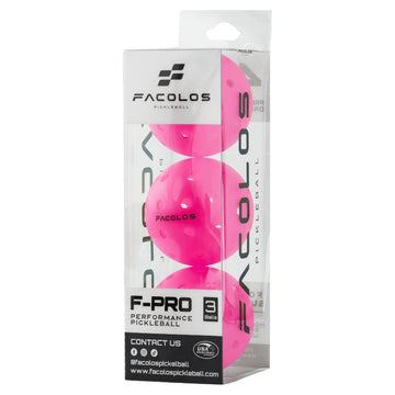 Facolos F-Pro Advanced Pickleball Ball (1 Box of 3 Balls)